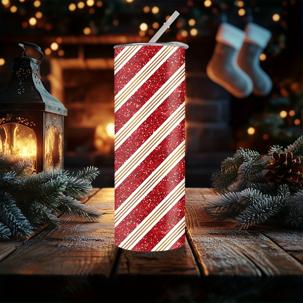 Tumbler 20Oz White - 1pc 20oz Christmas Red and White