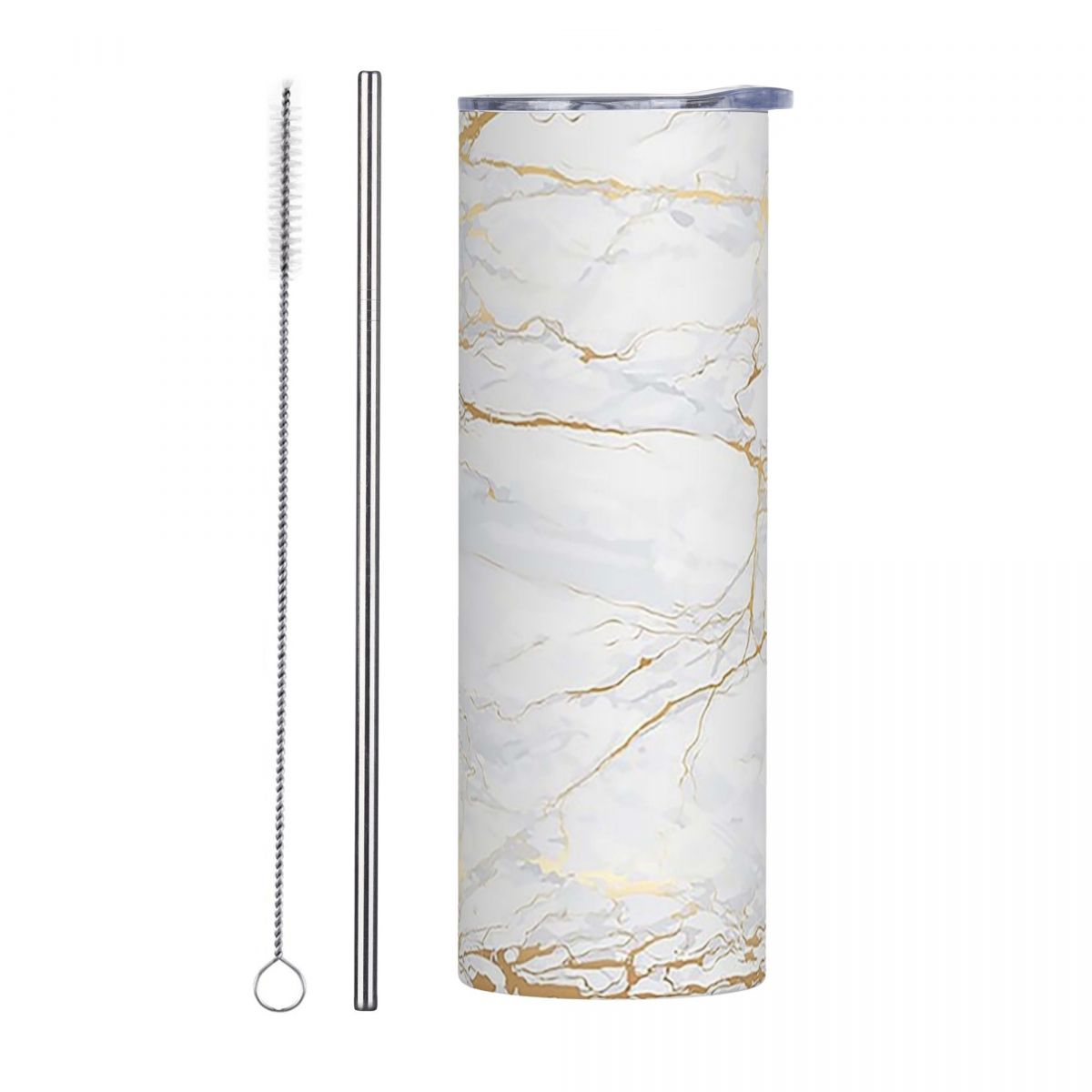 White And Gold Marbl Stainless - Tumbler 20Oz White ulasan dan harga