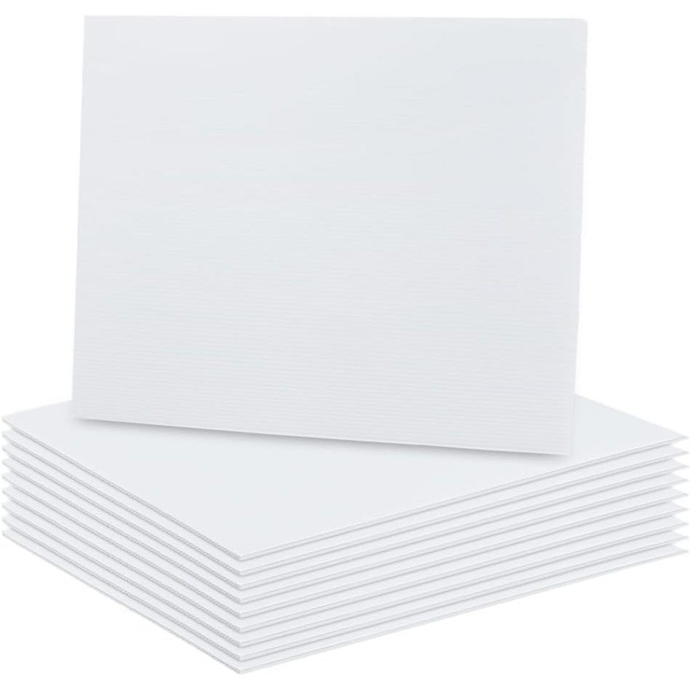 10 Sheets White Corrugated Pla - Yard Sign Blank ulasan dan harga