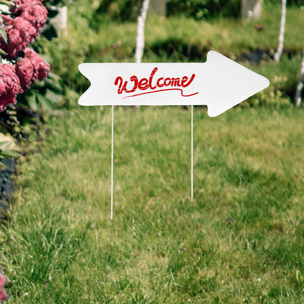 2Pcs Blank Arrow Yard Sign Cor - Yard Sign Blank ulasan dan harga