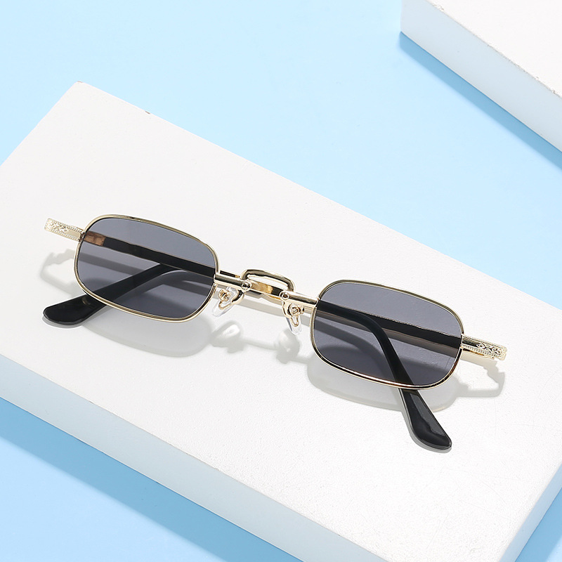 New Small Frame Square Sunglas - Metal Photo Panel ulasan dan harga