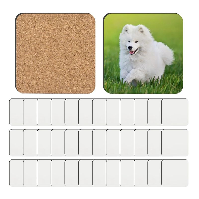 NEW HOT In Stock-36 PCS Sublim - Coaster Sublimation Blank ulasan dan harga