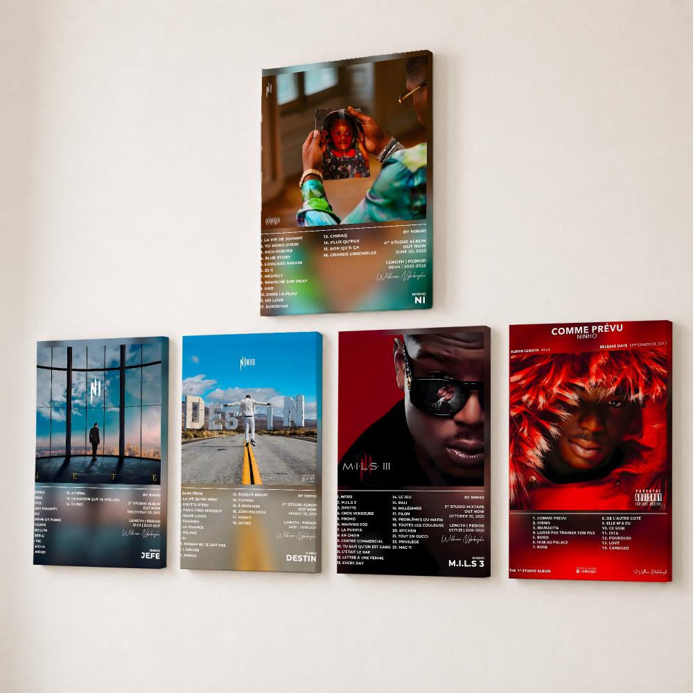 Singer Rapper N-ninho Painting - Canvas Wrap Ready ulasan dan harga