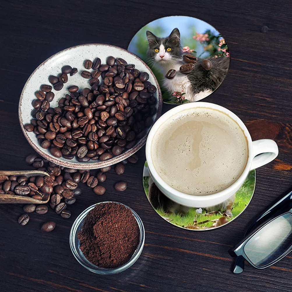 50Pcs Thermal Sublimation Roun - Coaster Sublimation Blank ulasan dan harga