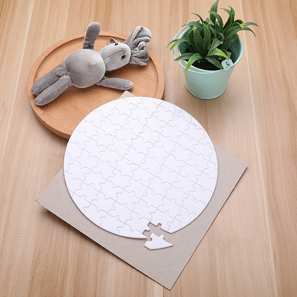 4Pcs Heat Transfer Sublimation - Puzzle Blank White ulasan dan harga