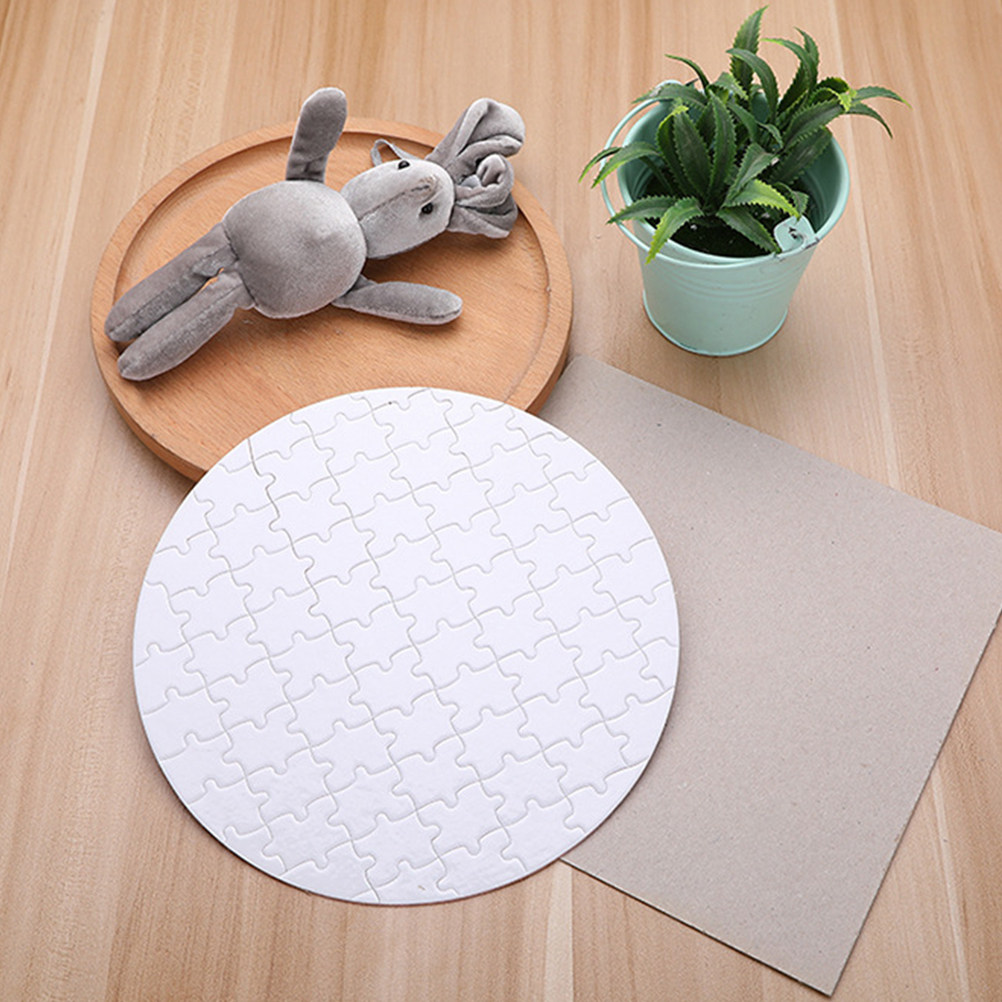4Pcs Heat Transfer Sublimation - Puzzle Blank White ulasan dan harga