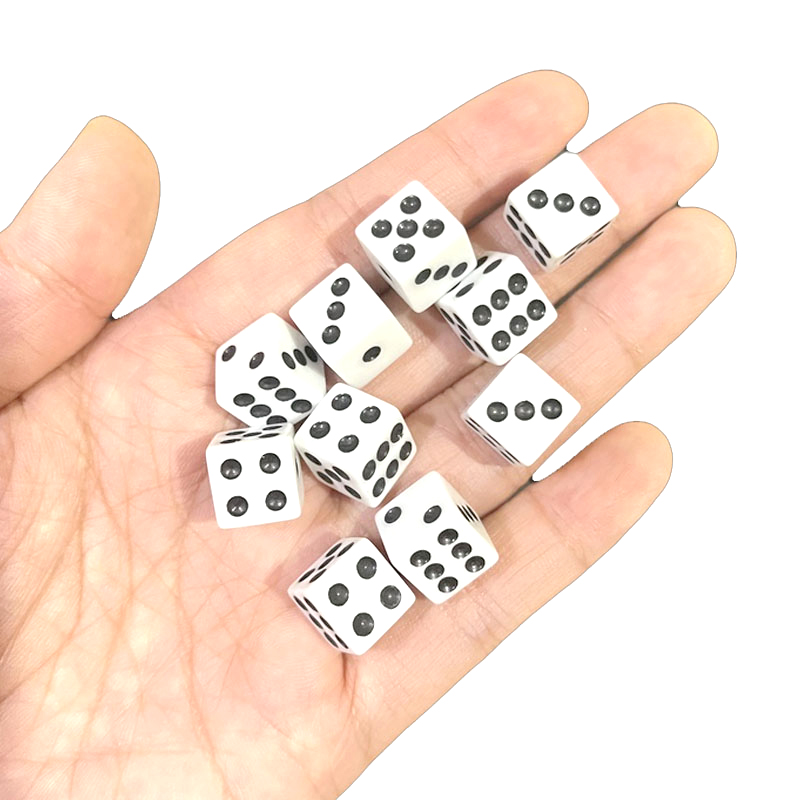 Wholesale 1000pcs Dots Dice 10 - Puzzle Blank White ulasan dan harga