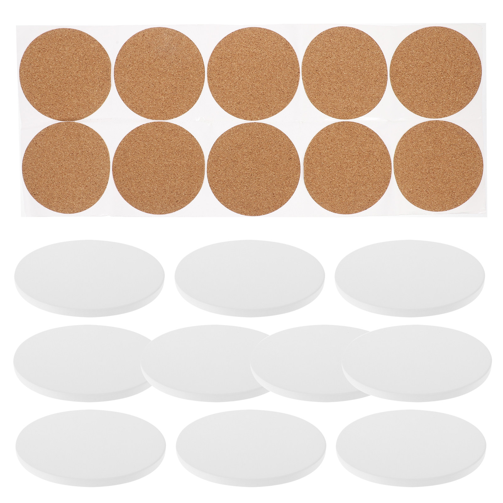 10Set Ceramic Coasters Sublima - Coaster Sublimation Blank ulasan dan harga