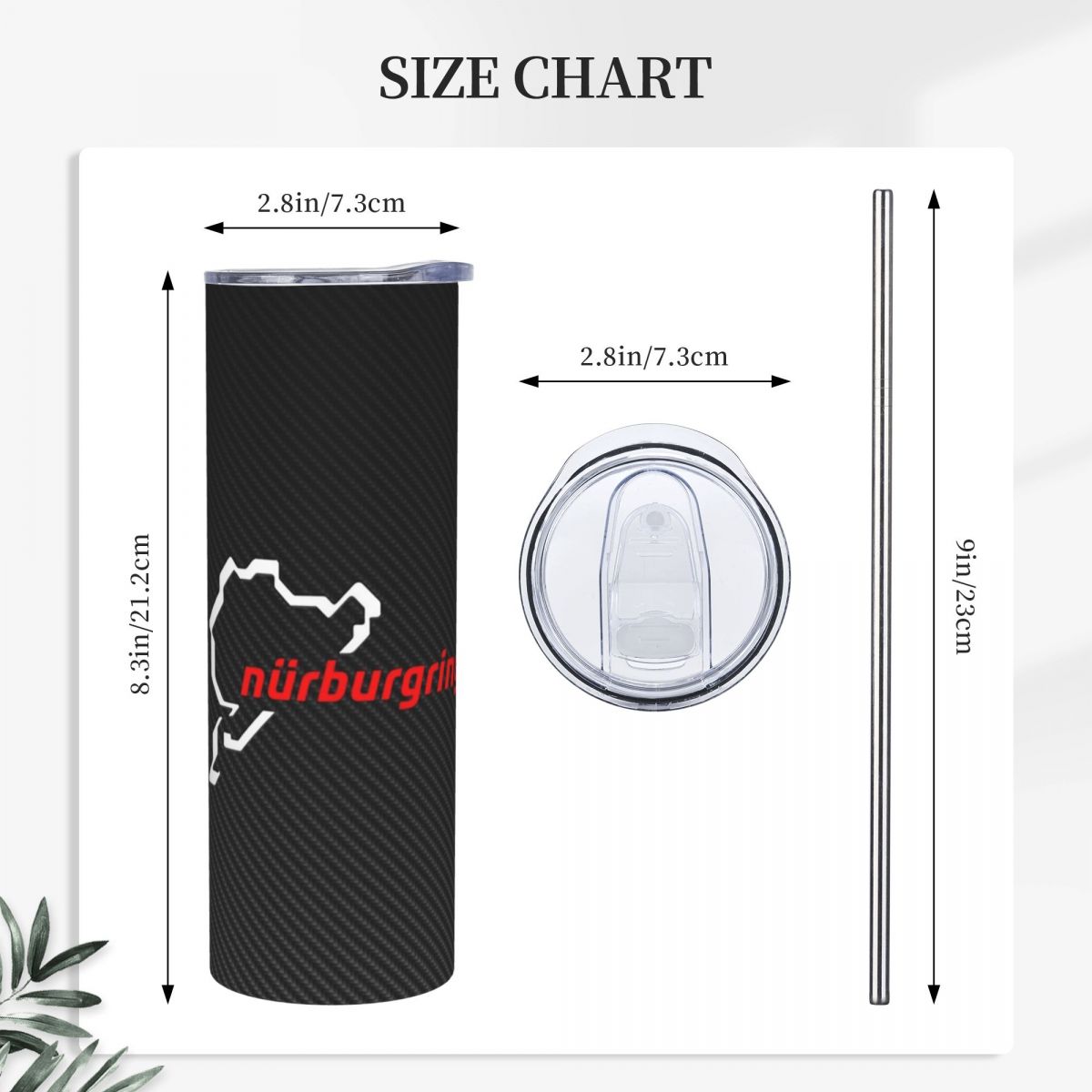 Nurburgring Carbon Fiber White - Tumbler 20Oz White ulasan dan harga