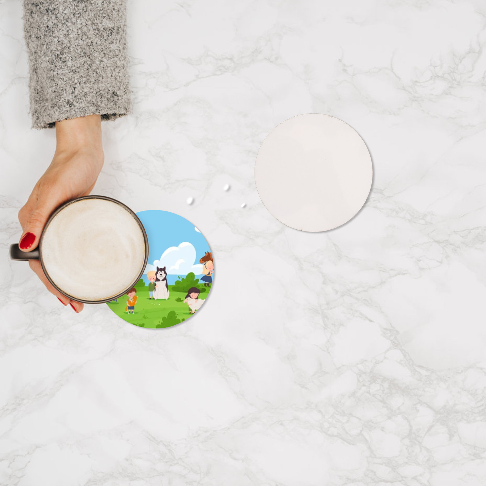Sublimation Wooden Coasters 10 - Coaster Sublimation Blank ulasan dan harga